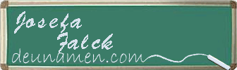 Josefa Falck Visitenkarte